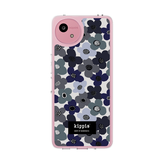 スリムプロテクションケース［ kippis® - Kevät 春 - ネイビー ］