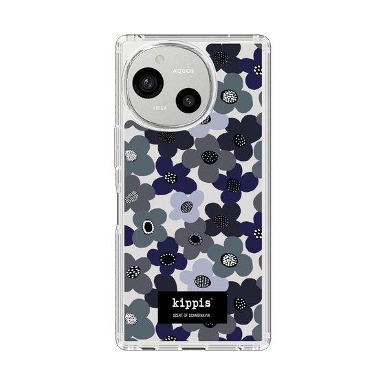 スリムプロテクションケース［ kippis® - Kevät 春 - ネイビー ］