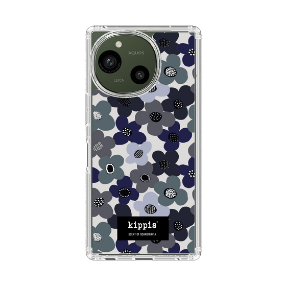 スリムプロテクションケース［ kippis® - Kevät 春 - ネイビー ］
