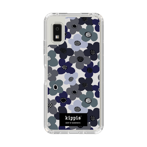 スリムプロテクションケース［ kippis® - Kevät 春 - ネイビー ］