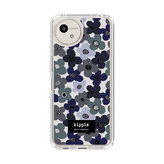 スリムプロテクションケース［ kippis® - Kevät 春 - ネイビー ］
