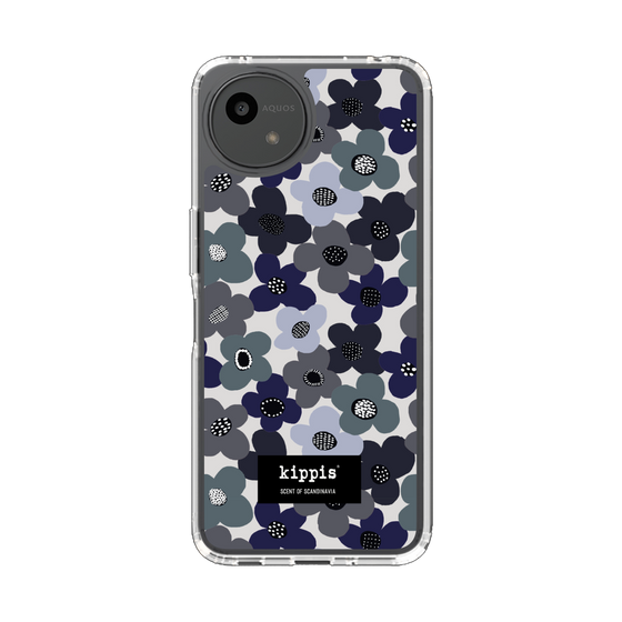 スリムプロテクションケース［ kippis® - Kevät 春 - ネイビー ］