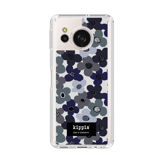 スリムプロテクションケース［ kippis® - Kevät 春 - ネイビー ］