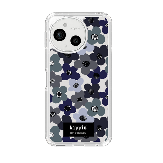 スリムプロテクションケース［ kippis® - Kevät 春 - ネイビー ］
