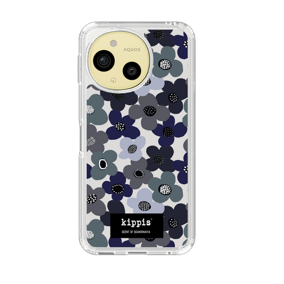 スリムプロテクションケース［ kippis® - Kevät 春 - ネイビー ］