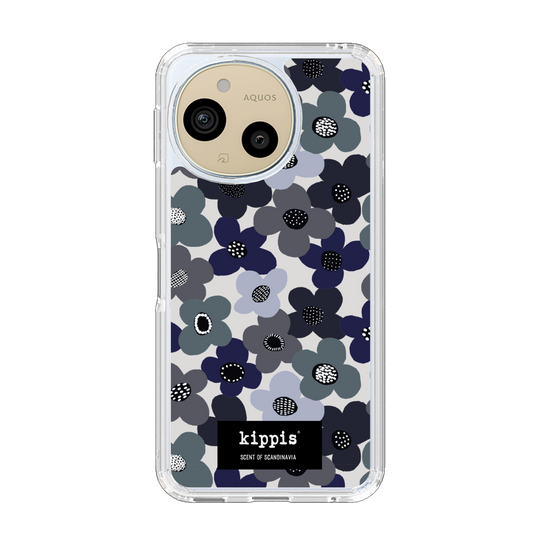 スリムプロテクションケース［ kippis® - Kevät 春 - ネイビー ］