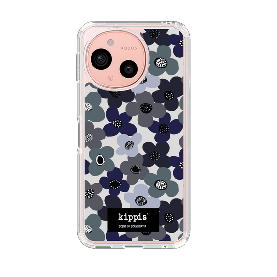 スリムプロテクションケース［ kippis® - Kevät 春 - ネイビー ］