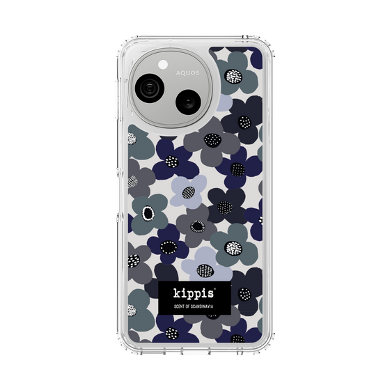 スリムプロテクションケース［ kippis® - Kevät 春 - ネイビー ］