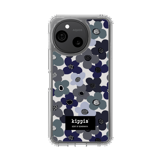 スリムプロテクションケース［ kippis® - Kevät 春 - ネイビー ］