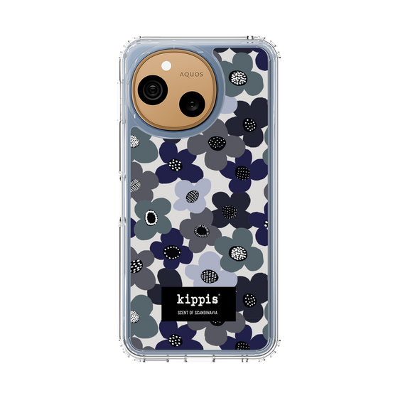 スリムプロテクションケース［ kippis® - Kevät 春 - ネイビー ］