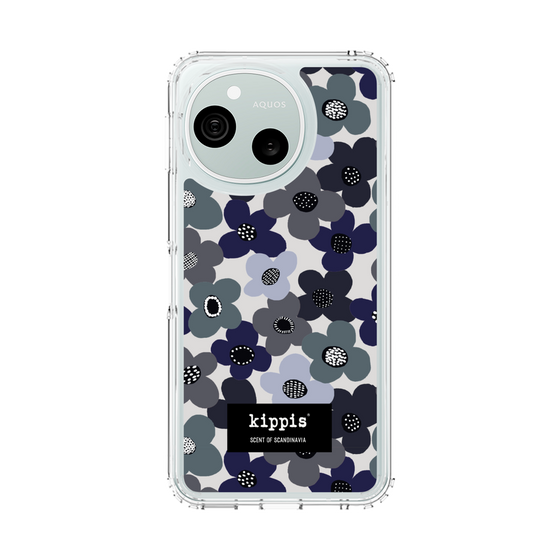 スリムプロテクションケース［ kippis® - Kevät 春 - ネイビー ］