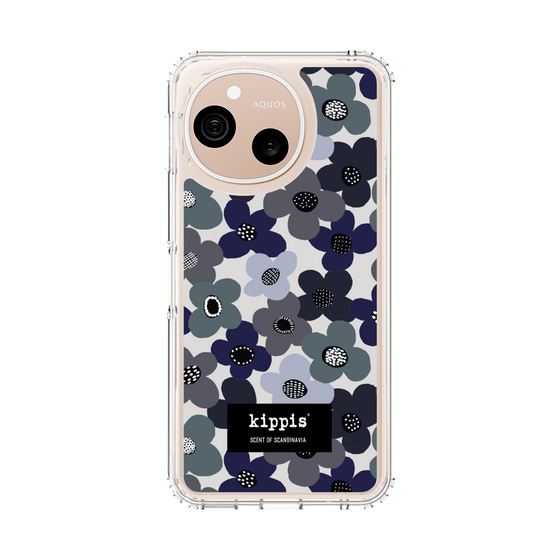 スリムプロテクションケース［ kippis® - Kevät 春 - ネイビー ］