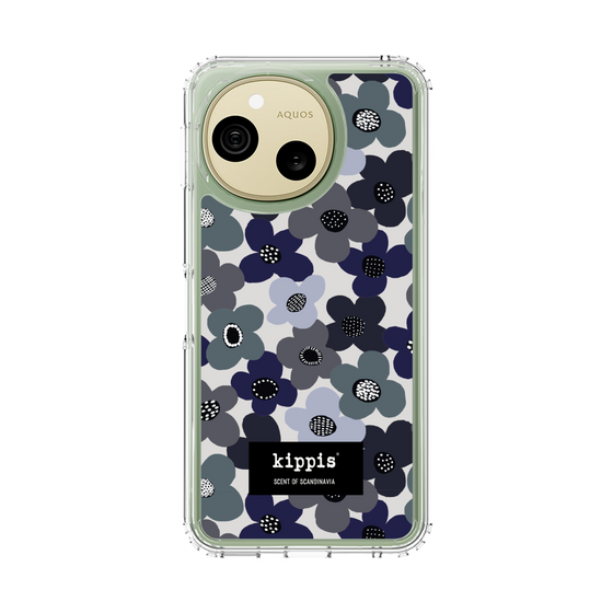 スリムプロテクションケース［ kippis® - Kevät 春 - ネイビー ］