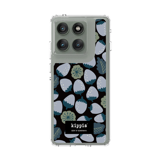 スリムプロテクションケース［ kippis® - Mansikka 苺 - ネイビー ］