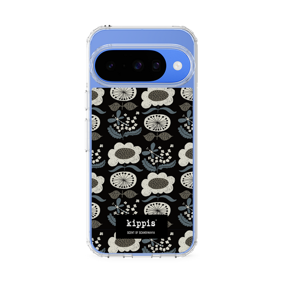スリムプロテクションケース［ kippis® - Kumpula クンプラの街 - ブラック ］
