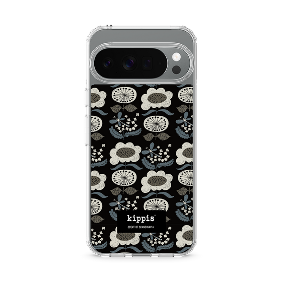 スリムプロテクションケース［ kippis® - Kumpula クンプラの街 - ブラック ］