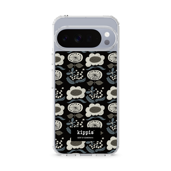 スリムプロテクションケース［ kippis® - Kumpula クンプラの街 - ブラック ］