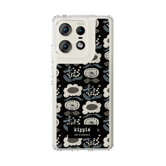 スリムプロテクションケース［ kippis® - Kumpula クンプラの街 - ブラック ］