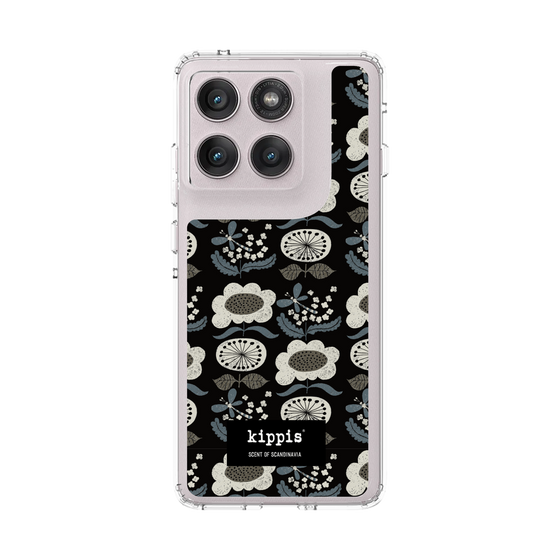 スリムプロテクションケース［ kippis® - Kumpula クンプラの街 - ブラック ］