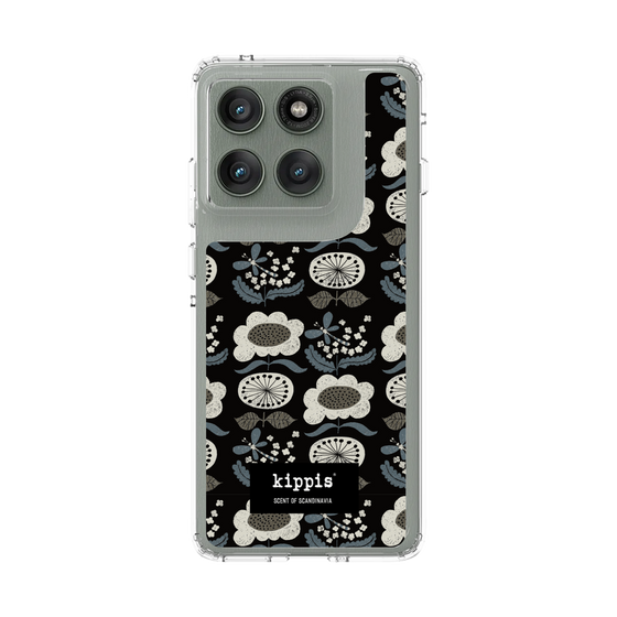 スリムプロテクションケース［ kippis® - Kumpula クンプラの街 - ブラック ］