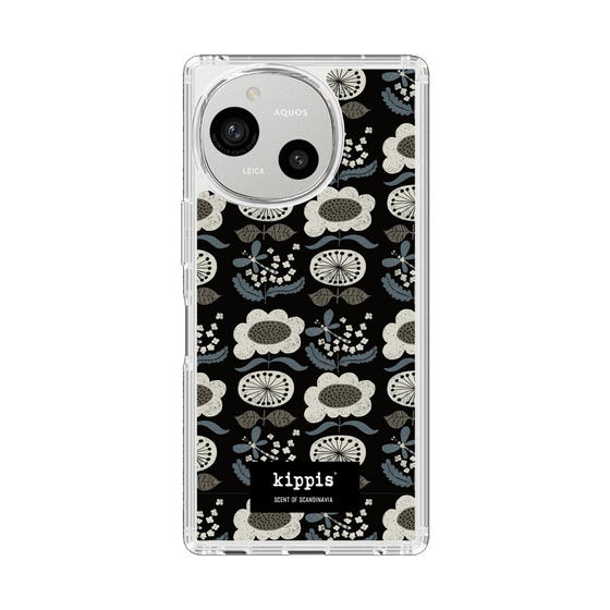 スリムプロテクションケース［ kippis® - Kumpula クンプラの街 - ブラック ］