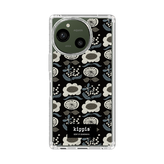 スリムプロテクションケース［ kippis® - Kumpula クンプラの街 - ブラック ］