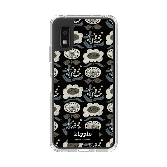 スリムプロテクションケース［ kippis® - Kumpula クンプラの街 - ブラック ］