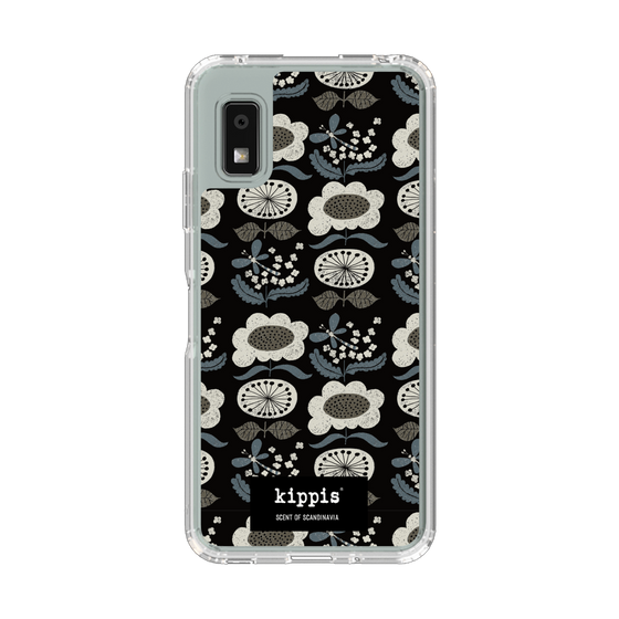 スリムプロテクションケース［ kippis® - Kumpula クンプラの街 - ブラック ］