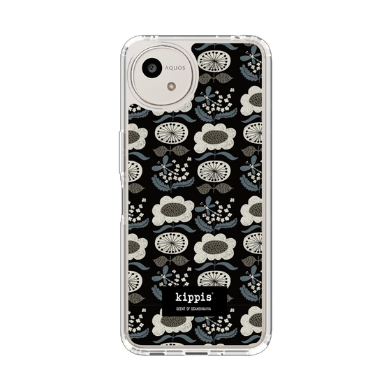 スリムプロテクションケース［ kippis® - Kumpula クンプラの街 - ブラック ］