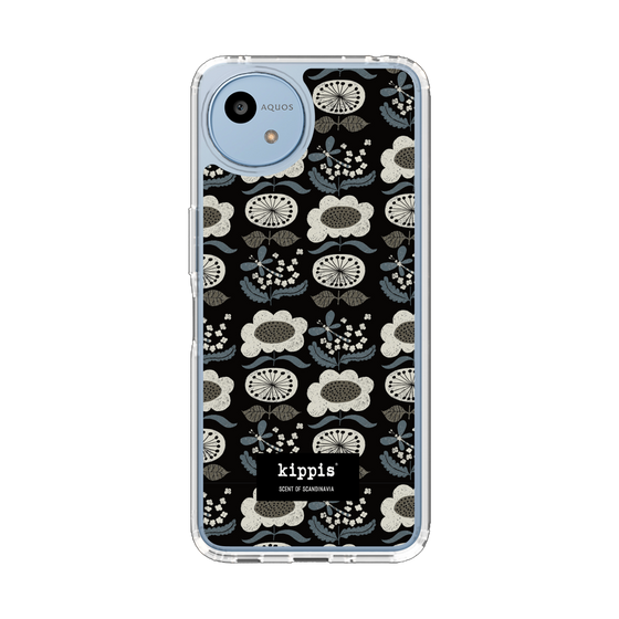 スリムプロテクションケース［ kippis® - Kumpula クンプラの街 - ブラック ］