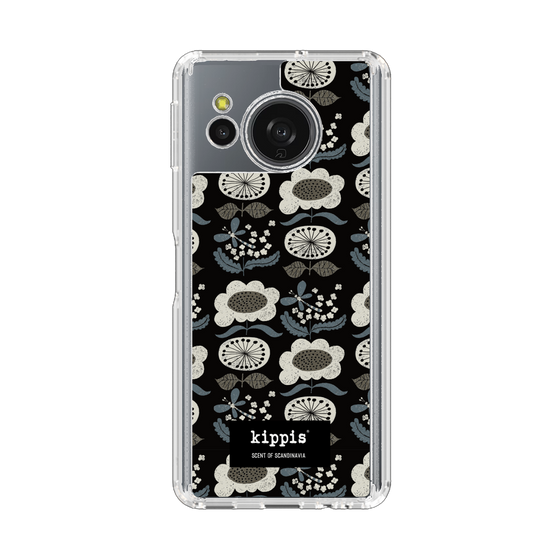 スリムプロテクションケース［ kippis® - Kumpula クンプラの街 - ブラック ］