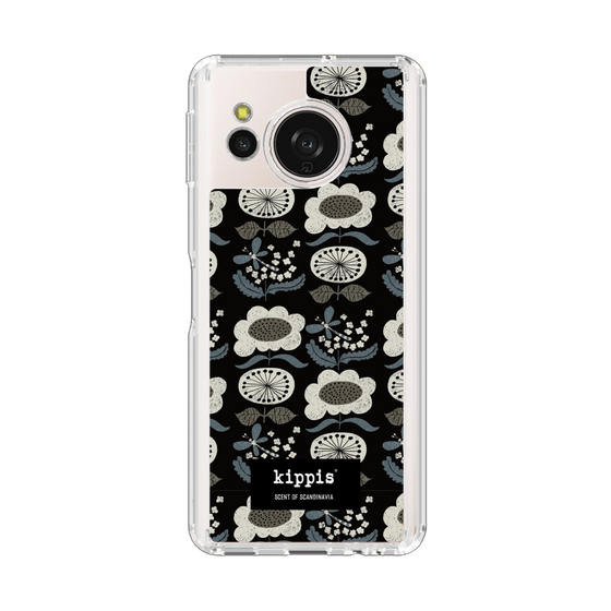 スリムプロテクションケース［ kippis® - Kumpula クンプラの街 - ブラック ］