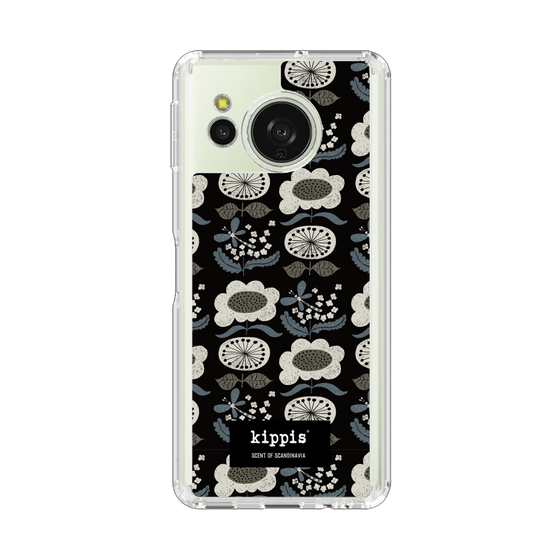 スリムプロテクションケース［ kippis® - Kumpula クンプラの街 - ブラック ］