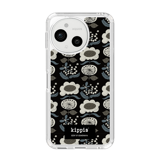 スリムプロテクションケース［ kippis® - Kumpula クンプラの街 - ブラック ］