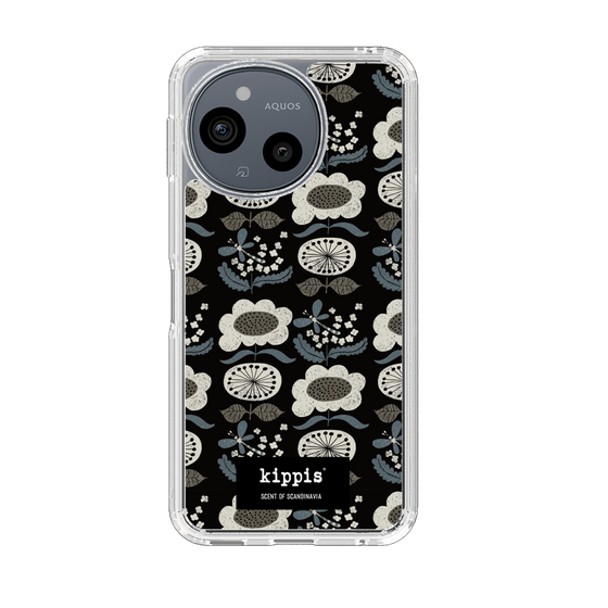 スリムプロテクションケース［ kippis® - Kumpula クンプラの街 - ブラック ］