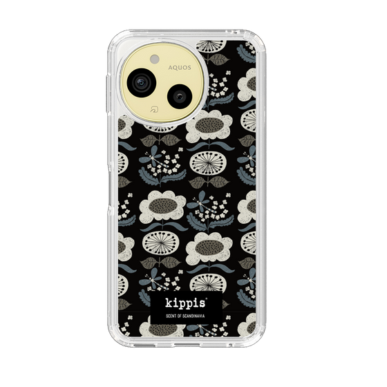 スリムプロテクションケース［ kippis® - Kumpula クンプラの街 - ブラック ］