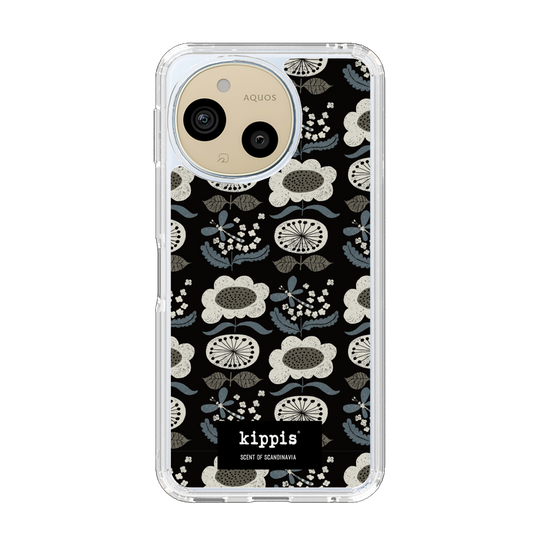 スリムプロテクションケース［ kippis® - Kumpula クンプラの街 - ブラック ］