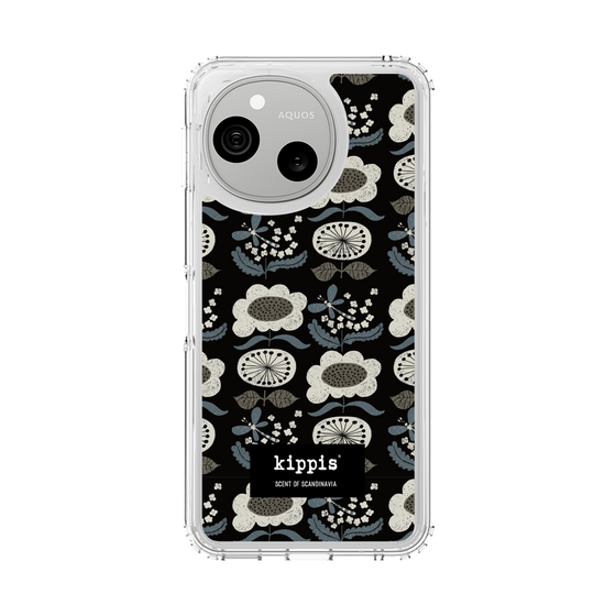 スリムプロテクションケース［ kippis® - Kumpula クンプラの街 - ブラック ］