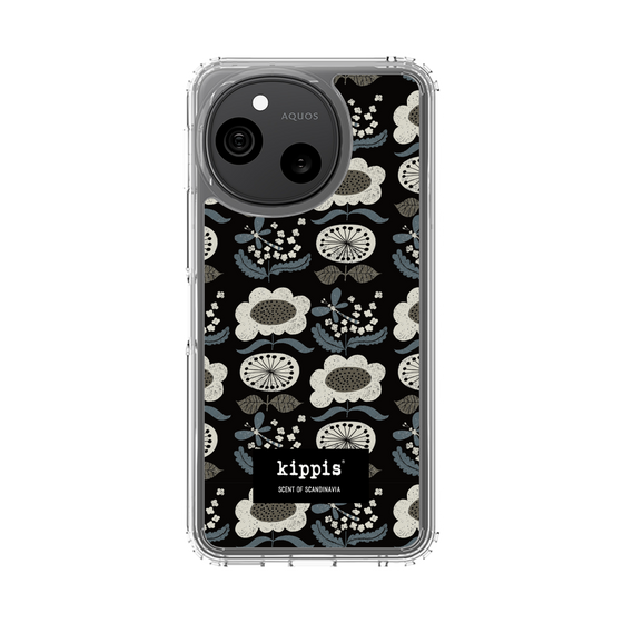 スリムプロテクションケース［ kippis® - Kumpula クンプラの街 - ブラック ］
