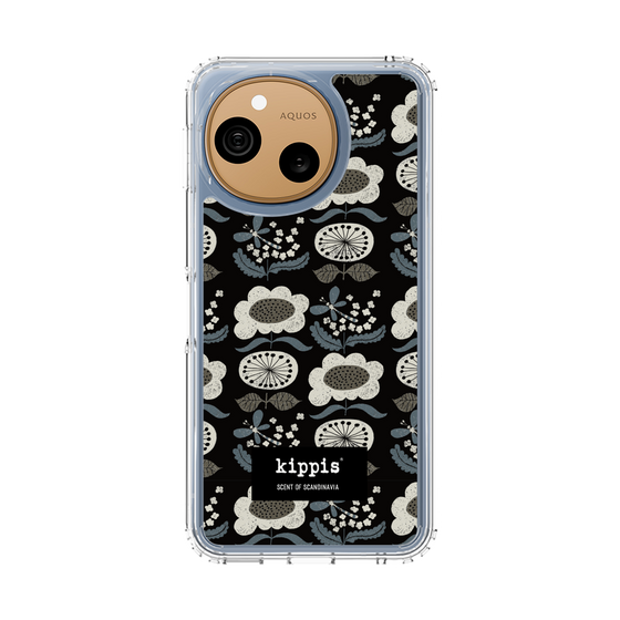 スリムプロテクションケース［ kippis® - Kumpula クンプラの街 - ブラック ］