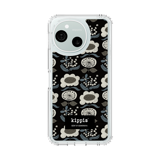 スリムプロテクションケース［ kippis® - Kumpula クンプラの街 - ブラック ］