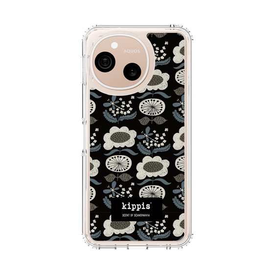 スリムプロテクションケース［ kippis® - Kumpula クンプラの街 - ブラック ］