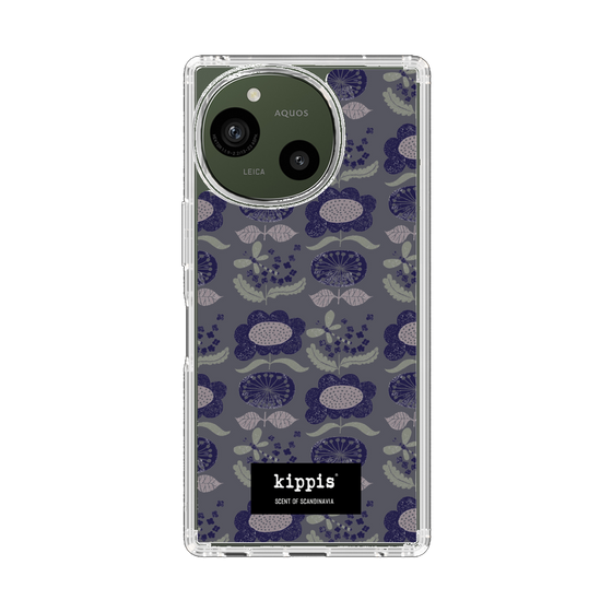 スリムプロテクションケース［ kippis® - Kumpula クンプラの街 - パープル ］