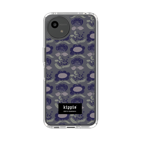 スリムプロテクションケース［ kippis® - Kumpula クンプラの街 - パープル ］