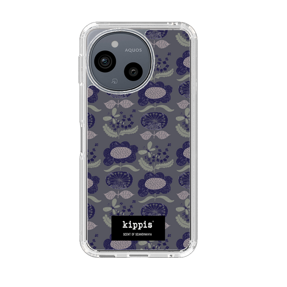 スリムプロテクションケース［ kippis® - Kumpula クンプラの街 - パープル ］