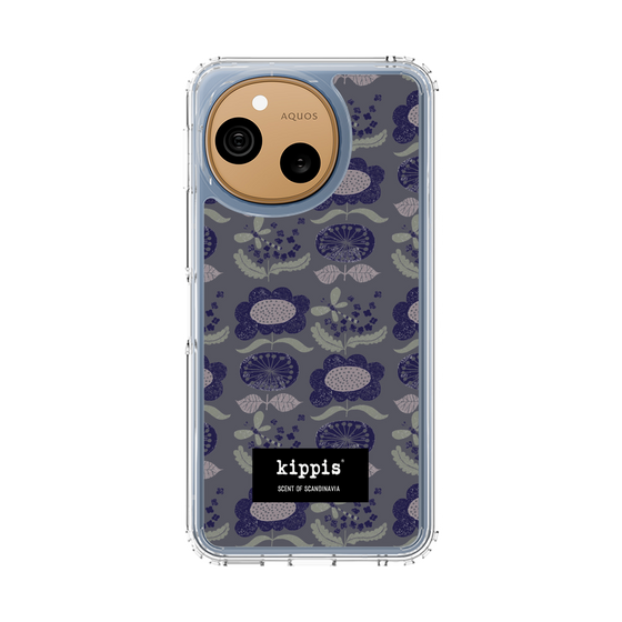 スリムプロテクションケース［ kippis® - Kumpula クンプラの街 - パープル ］