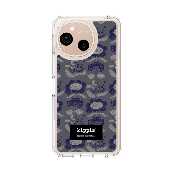 スリムプロテクションケース［ kippis® - Kumpula クンプラの街 - パープル ］