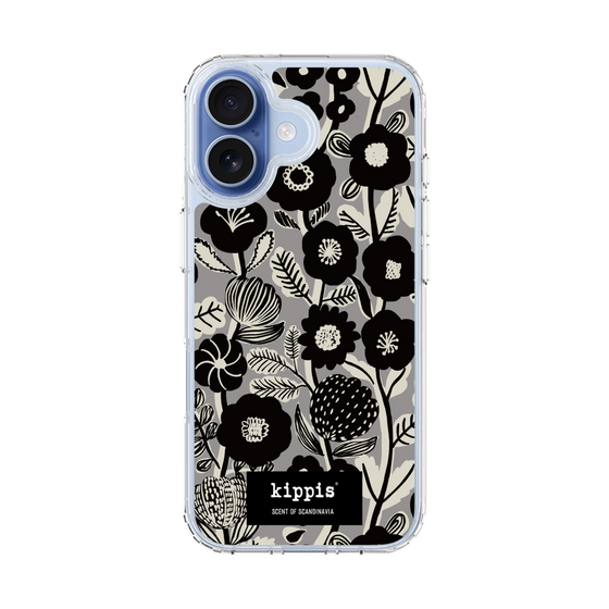 スリムプロテクションケース［ kippis® - Ihmekasvi 不思議な植物 - グレー ］