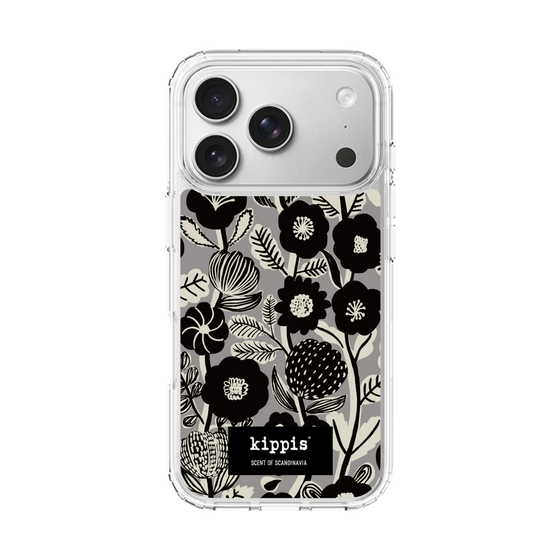 スリムプロテクションケース［ kippis® - Ihmekasvi 不思議な植物 - グレー ］