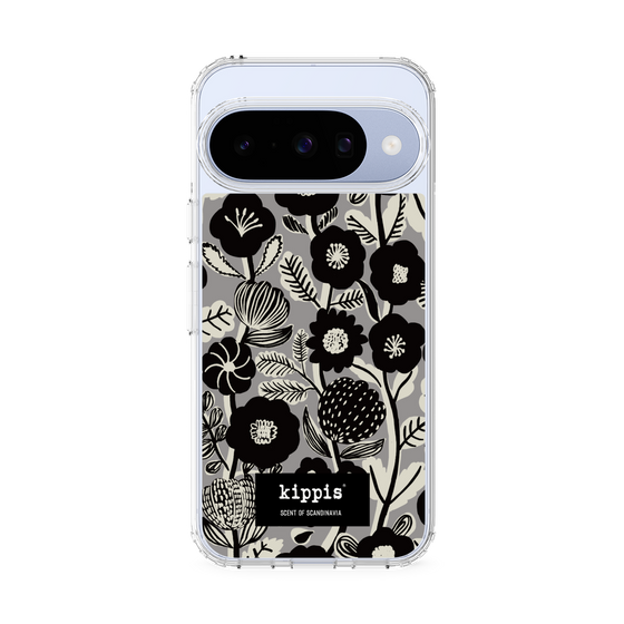 スリムプロテクションケース［ kippis® - Ihmekasvi 不思議な植物 - グレー ］